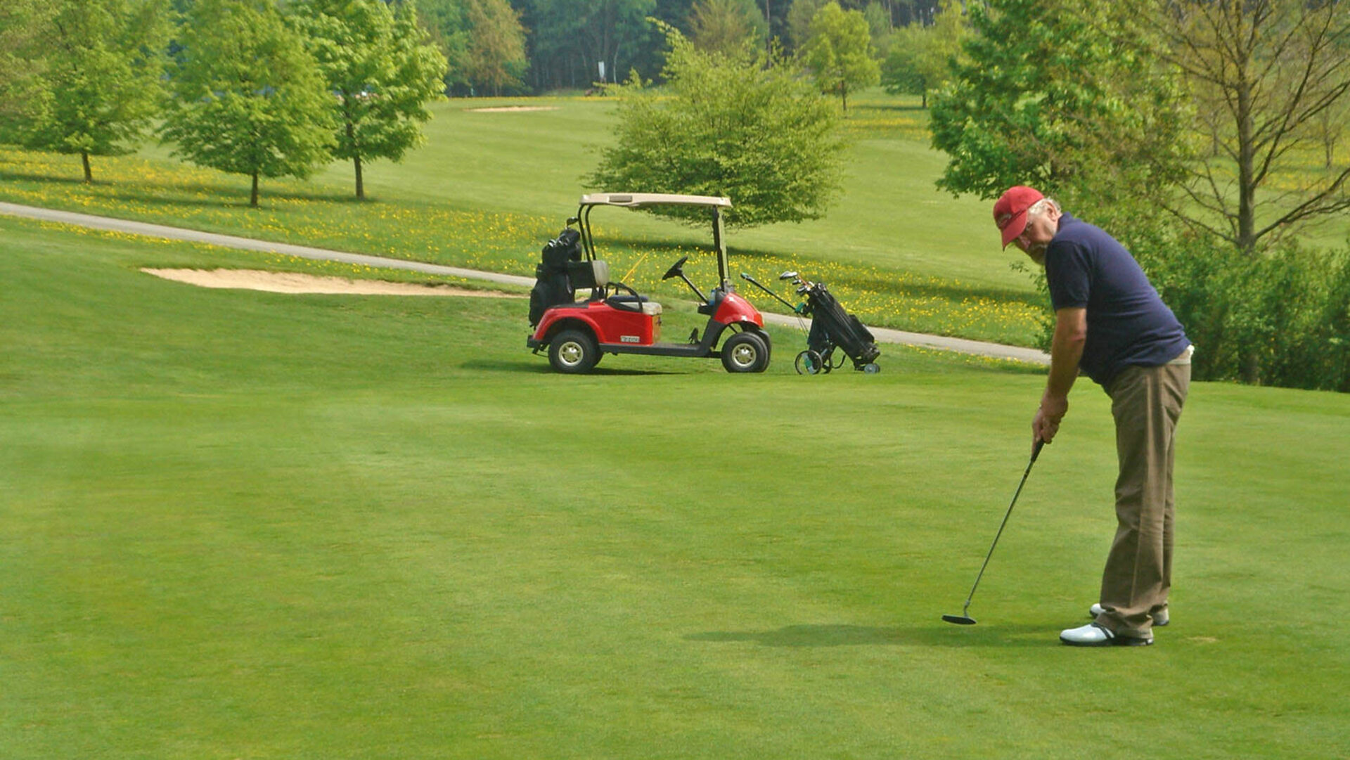 Golfplatz Sellinghausen Golfer auf dem Golfplatz des Sporthotel Stockhausen in Sellinghausen